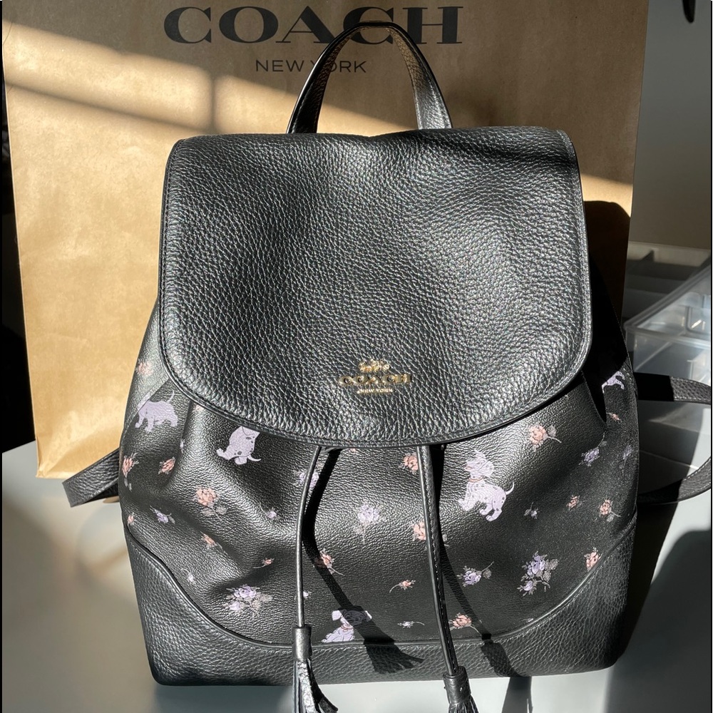 Disney X Coach Backpack Dalmatian Floral print